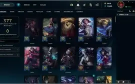 CONTA DE LOL 2014 3.4K de RP e 11K de Essencia Azul 89 skins