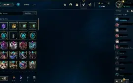 Conta Lol, nivel 527, todos campeões, 353 skins.