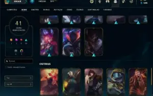 Conta Platina 3 com 70 Champs e 41 Skins