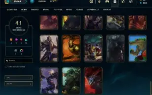 Conta Platina 3 com 70 Champs e 41 Skins