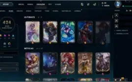 Vendo ACC LOL 424 Skins