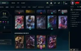 Conta LVL 66 League of Legends Platina 1 com 80 PDL