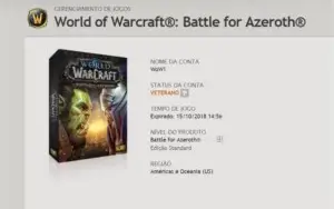 Conta Premium Blizzard