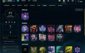 Conta prata 2  com 23 Champs e 5 Skins