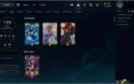 Conta LOL 129 skin 2 vitoriosas Prata 1