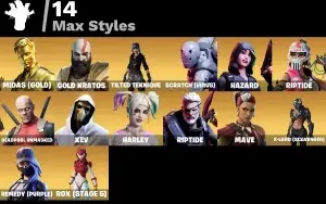 Conta fortnite 90 skins | The Reaper | Blue Squire | Royale