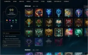 Conta LoL D4 - Todas as vitoriosas a partir da season 3