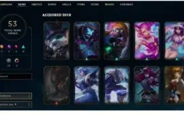 Conta LoL D4 - Todas as vitoriosas a partir da season 3