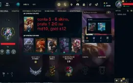 Conta LOL LVL30-40 (Gold/Plat) 11 unidades