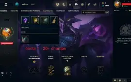 Conta LOL LVL30-40 (Gold/Plat) 11 unidades