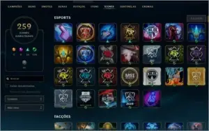 CONTA OURO 2, 229 SKINS, 23 CHROMAS, FULL CHAMPS