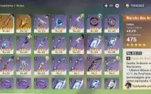 Ar48, Dehya c1 + assinatura, Cyno + bis, Baizu c1, tighnari,