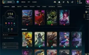 Conta League of Legends Nível 202 com 113 skins(9 Lendárias)