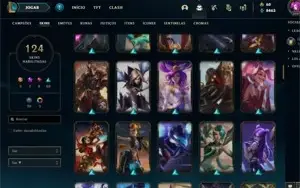 Conta League of Legends Nível 202 com 113 skins(9 Lendárias)
