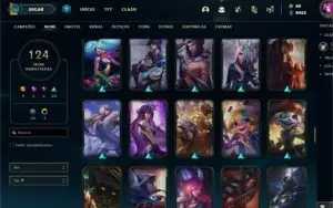 Conta League of Legends Nível 202 com 113 skins(9 Lendárias)
