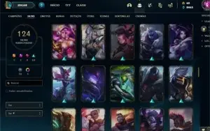 Conta League of Legends Nível 202 com 113 skins(9 Lendárias)