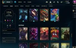 Conta League of Legends Nível 202 com 113 skins(9 Lendárias)
