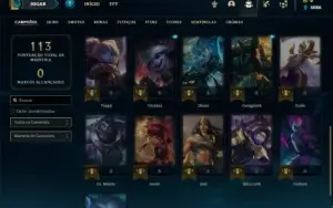 Conta ferro 1 com 26 Champs e 2 Skins