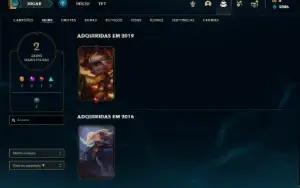 Conta ferro 1 com 26 Champs e 2 Skins