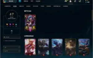 Conta prata 1 com 100 champs e 47 skins ( MONO JG )