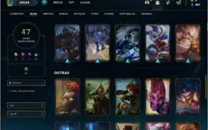 Conta prata 1 com 100 champs e 47 skins ( MONO JG )