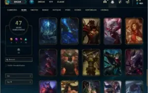 Conta prata 1 com 100 champs e 47 skins ( MONO JG )