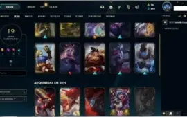 conta lol gold 4,lvl 50