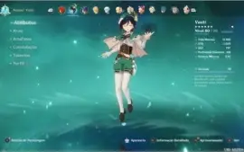 (BR)  🔴 CONTA GENSHIN ⭐AR 55⭐  Diluc (C1), Xiao, Venti