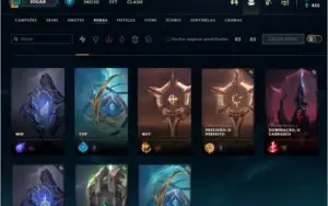 Conta League of Legends Unranked level44+4 skins habilitadas