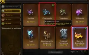 CONTA DE WOW COM BFA E SPECTRAL TIGER