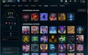 Conta LOL Gold 3 All Champs Lv 596