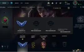 Conta LOL - Diamante IV, 70% de WR(E-MAIL NÃO VERIFICADO)