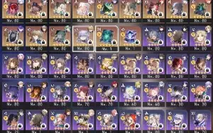 Conta StarRail com muitos personagens 5 estrelas e bem build