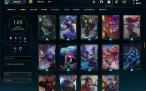 Conta ouro 3 com 135 Champs e 145 Skins + 1 Rara (MAIN ADC)