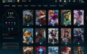 Conta ouro 3 com 135 Champs e 145 Skins + 1 Rara (MAIN ADC)
