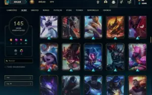 Conta ouro 3 com 135 Champs e 145 Skins + 1 Rara (MAIN ADC)
