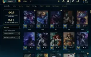 Conta ouro 3 com 135 Champs e 145 Skins + 1 Rara (MAIN ADC)