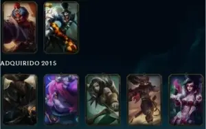 Conta Ouro 2 63 campeões 17 skins 8k de ea