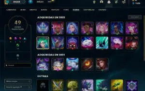 Conta Unranked com 17 Champs e 2 Skins (Nivel 31)