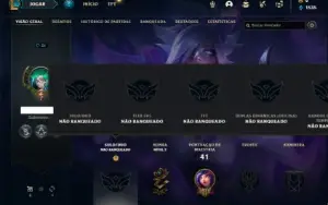 Conta Unranked com 17 Champs e 2 Skins (Nivel 31)