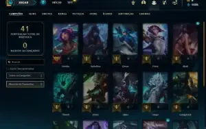 Conta Unranked com 17 Champs e 2 Skins (Nivel 31)