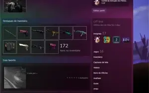 CONTA CSGO PRIME │ COM FACA STILETTO E DIVERSAS SKINS │ 1K H
