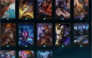 Skins com Bordas Raras, 108 campeões 152 skins
