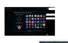 CONTA LEAGUE OF LEGENDS OURO 3 COM VARIAS SKINS E ICONES