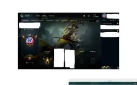 CONTA LEAGUE OF LEGENDS OURO 3 COM VARIAS SKINS E ICONES