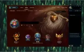 Conta League of Legends Ouro; 46 skins, 137 champ, 8 runepag