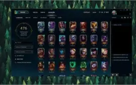Conta League of Legends Ouro; 46 skins, 137 champ, 8 runepag