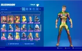 CONTA DE FORTNITE TRYHARD COM 90 SKINS+,EMOTES E PICARETAS