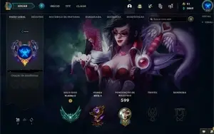 CONTA LOL 301 SKINS PLAT2 MMR D3+