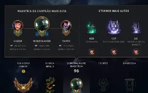 LOL conta 35 skils Gold IV